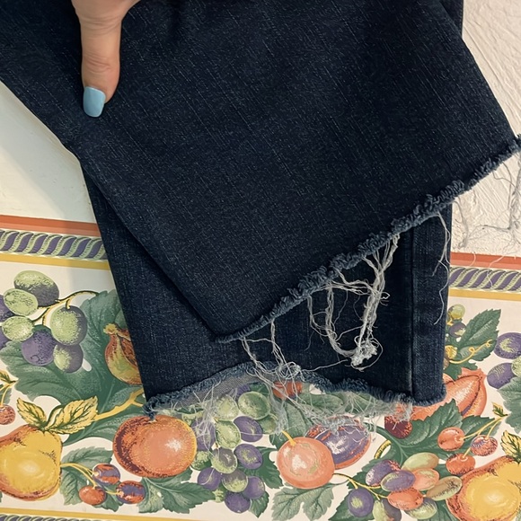 Goodthreads Button Fly Wide Leg Jeans, Size 24/0, Dark Blue Denim - Picture 4 of 8